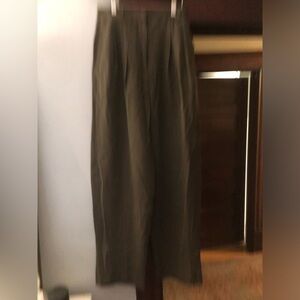 Vintage Dressage heavy Dark Brown/Olive Wide-Leg Pants